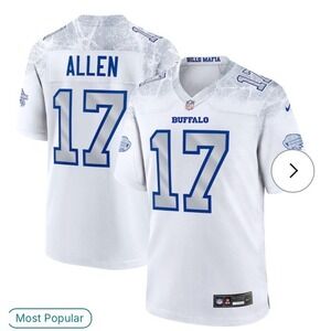 Nike Buffalo Bills Josh Allen Rivalry Jersey White XL New With Tags